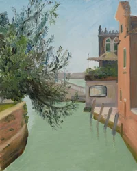 Rio di San Giuseppe, Venezia. (olje på lerret)