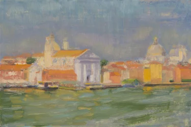 Venezia, Zattere, Ettermiddag (olje på panel)