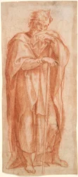 Eleazar, studer for en freskomaleri i Det sixtinske kapell, Santa Maria Maggiore, Roma