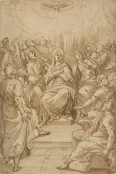 Pinsen Den hellige ånds nedstigning, ca. 1576.