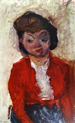 Engelsk kvinne 1922, av Chaïm Soutine (1893 – 1943).