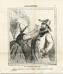 Illustrasjon av Cham (1819-1879) i Le Charivari
