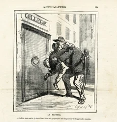 Illustrasjon av Cham (1819-1879) i Le Charivari