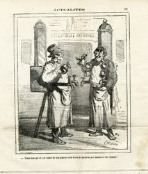 Illustrasjon av Cham (1819-1879) i Le Charivari