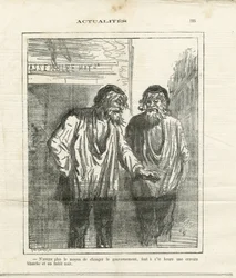 Illustrasjon av Cham (1819-1879) i Le Charivari