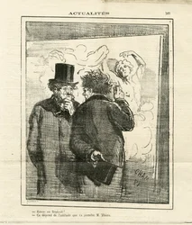 Illustrasjon av Cham (1819-1879) i Le Charivari
