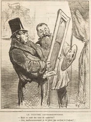 Den impresjonistiske maleren: Men disse er liktoner..., 1877.