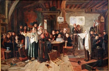 The Masquerade, ca. 1855 (olje på lerret)