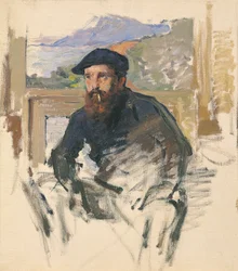 Portrett av Monet ca. 1884 (olje på lerret)