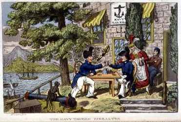 The Navy Tavern, Gibraltar, tallerken fra 