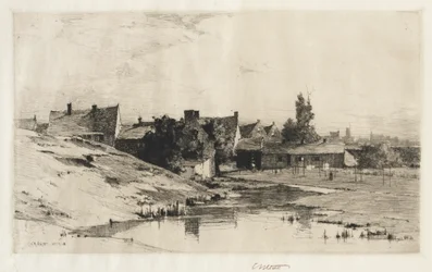 Gamle hus nær Brugge, 1884-1888.