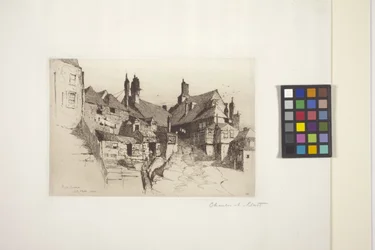 Rye, Sussex (etsing på papir)