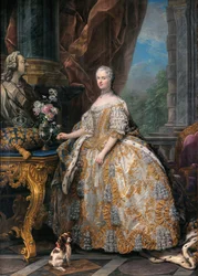 Fransk: Marie Leszczinska, dronning av Frankrike (1703-1768) Marie Leszczinska, dronning av Frankrike (1703-1768)