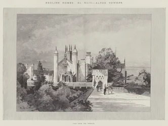 English Homes, Alton Towers, utsikt fra terrassen