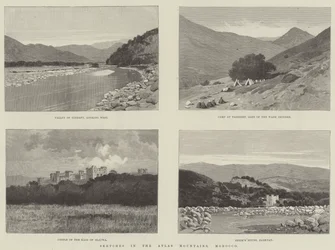 Skisser i Atlasfjellene, Marokko