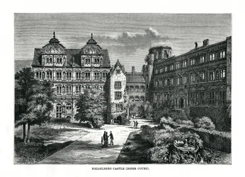 Heidelberg slott, Tyskland, 1879