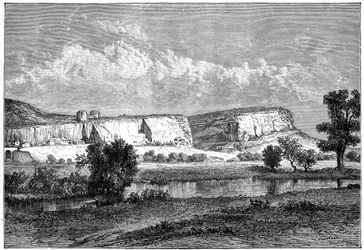 Bergartene i Inkerman, Krim, Ukraina, 1800-tallet.