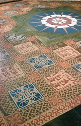 Detalj av lobbygulvet i House of Lords-bildet