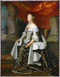 Marie Therese av Østerrike, dronning av Frankrike, kone til Ludvig XIV … (maleri på lerret)