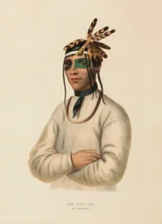 CAA-TOU-SEE. EN OJIBWAY., fra Historien om indianerstammene i Nord-Amerika
