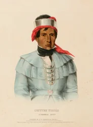 CHITTEE-YOHOLO. EN SEMINOLE-HØVDING., fra Historien om indianerstammene i Nord-Amerika