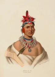 CHONO CA PE. EN OTTOE-HØVDING., fra Historien om indianerstammene i Nord-Amerika