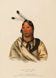 ESH-TA-HUM-LEAH. EN SIOUX-HØVDING, fra Historien om indianerstammene i Nord-Amerika