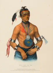 HOO-WAN-NE-KA, EN HØVDING FRA WINNEBAGO, fra Historien om indianerstammene i Nord-Amerika