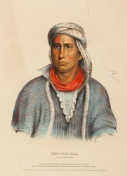 KEE-SHE-WAA. EN REVEKRIGER., fra Historien om indianerstammene i Nord-Amerika