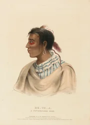 ME-TE-A, EN HØVDING FRA POTTAWATOMIE, fra Historien om indianerstammene i Nord-Amerika