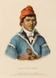NAH-ET-LUC-HOPIE., fra Historien om indianerstammene i Nord-Amerika