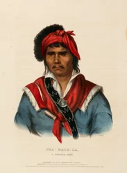 NEA-MATH-LA, EN SEMINOLE-HØVDING, fra Historien om indianerstammene i Nord-Amerika