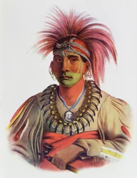 Nowaykesugga, en Otto, illustrasjon fra «Nord-Amerikas indianerstammer, bind 3», av Thomas L. McKenney og James Hall, utgitt av John Grant
