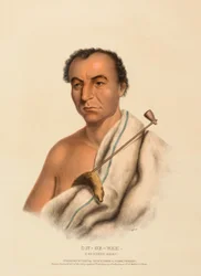 ON-GE-WAE. EN CHIPPEWA-HØVDING., fra Historien om indianerstammene i Nord-Amerika