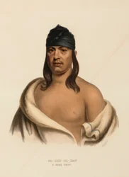 PA-SHE-PA-HAW. EN SAUK-HØVDING., fra Historien om indianerstammene i Nord-Amerika
