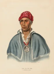 HVA-TA-WA-PLA. EN SHAWANOE-HØVDING fra Historien om indianerstammene i Nord-Amerika