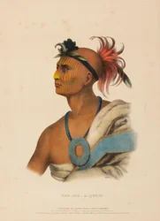 TAH-COL-O-QUOIT., fra Historien om indianerstammene i Nord-Amerika