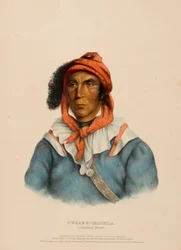 TULCEE-MATHLA. EN SEMINOLE-HØVDING., fra Historien om indianerstammene i Nord-Amerika