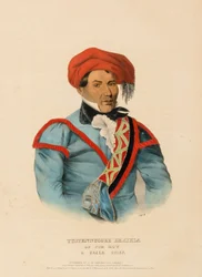 TUSTENNUGGEE EMATHLA, fra Historien om indianerstammene i Nord-Amerika