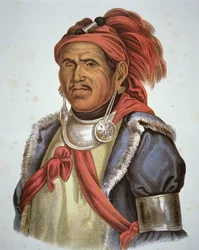 Tenskwatawa (1775-1836) (litho-farge)