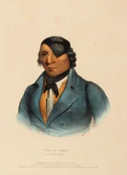 WAA-PA-SHAW. EN SIOUX-HØVDING, fra Historien om indianerstammene i Nord-Amerika