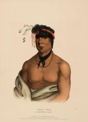 WESH-CUBB. EN CHIPPEWAY-HØVDING, fra Historien om indianerstammene i Nord-Amerika