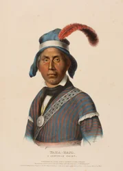 YAHA-HAJO. EN SEMINOLE-HØVDING., fra Historien om indianerstammene i Nord-Amerika