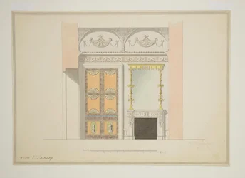 Design av kabinettbiblioteket, tidlig på 1780-tallet