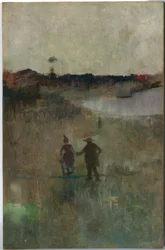 (Landskap med to små figurer, Richmond, NSW)