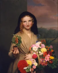Blomsterjenta, 1846.