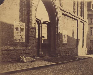 [Døråpning til Predikheevenkerk, Gent, Belgia], ca. 1858.