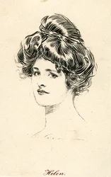 Helen, en Gibson-jente, ca. 1900