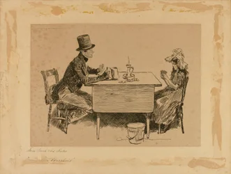 Tom Pinch og søsteren hans, fra «Martin Chuzzlewit»