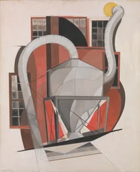 Maskiner, 1920 (gouache og grafitt på papp)